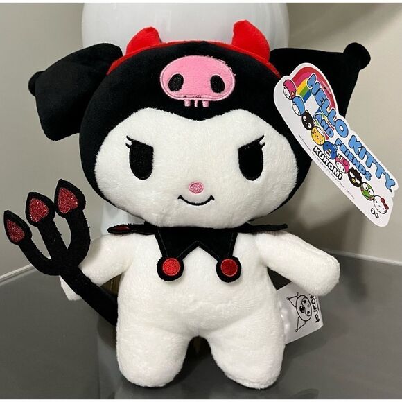 8" SANRIO HELLO KITTY & FRIENDS HALLOWEEN 2023 KUROMI IN DEVIL COSTUME - Picture 1 of 3